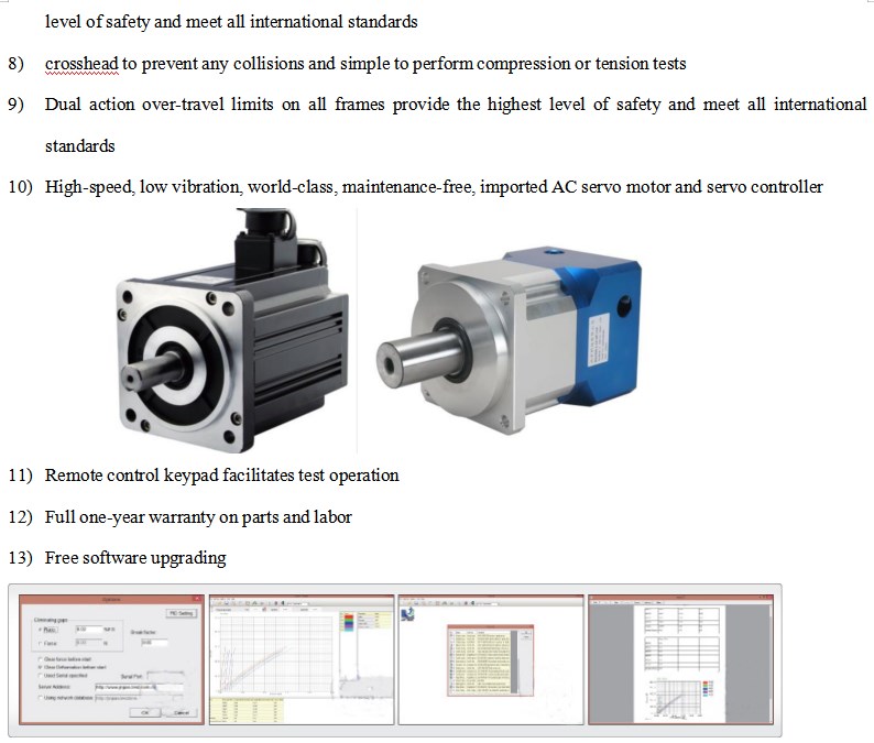 At Series Single Column Universal Testing Machine Product On